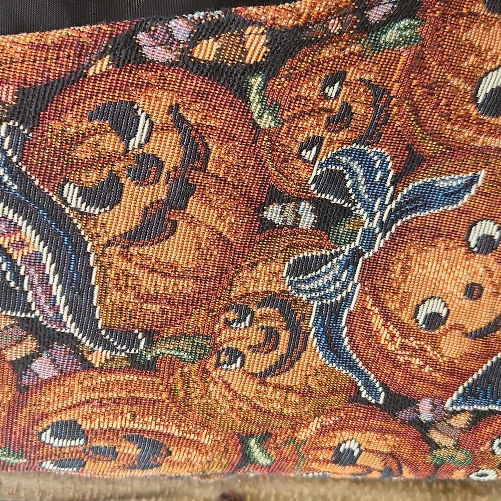 FACETS Vintage Halloween Pumpkins With Various Facial Expressions Vest Sz XL - Picture 5 of 7
